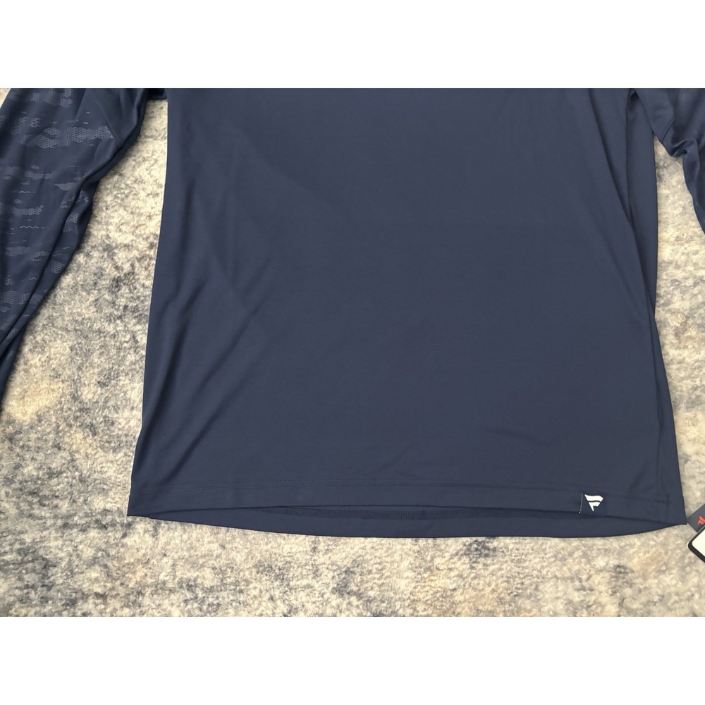 New England Patriots Fanatics Shirt Blue Camo Long Sleeve Stealth Defender L NWT - Picture 4 of 12